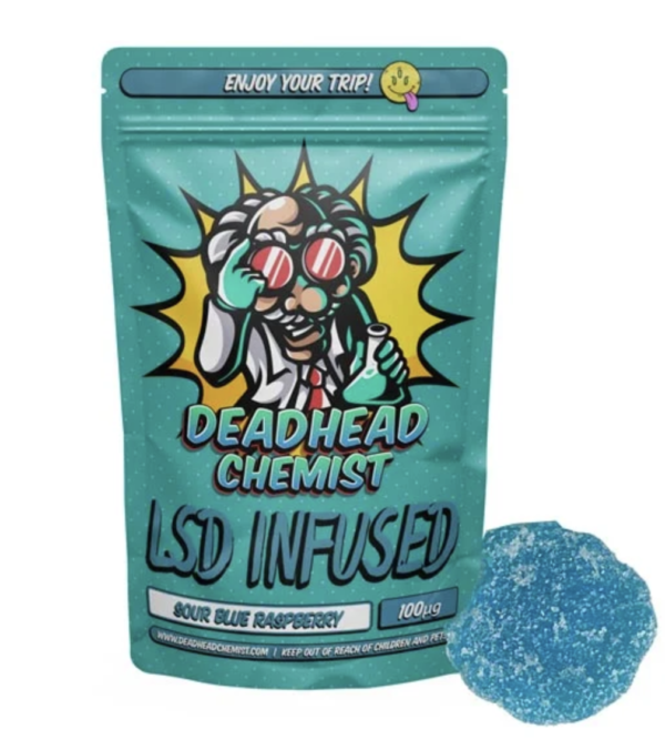 Sour Blue Raspberry Deadhead Chemist LSD Edibles